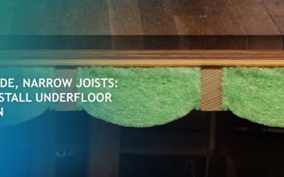 Fitting Wide, Narrow Joists: How To Install Underfloor Insulation