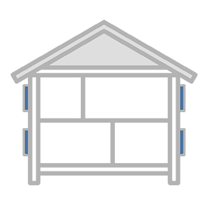 home secondary double glazing blue EcoMaster