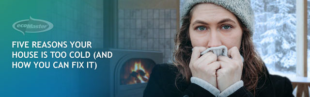 Freezing woman inside her home