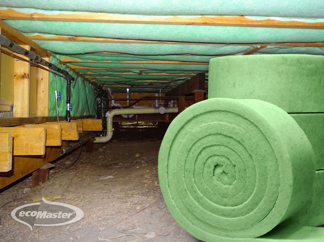ecoMaster Polyester Underfloor Insulation Rolls EcoMaster