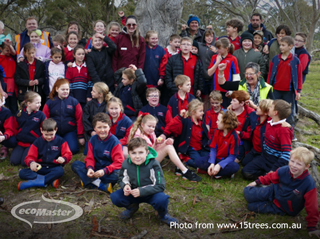 students, teachers, the CMA and Landcare staff 