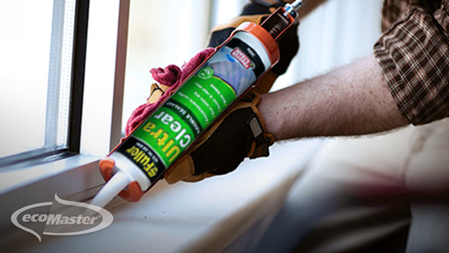 Caulk and Seal with UltraClear Sealant EcoMaster