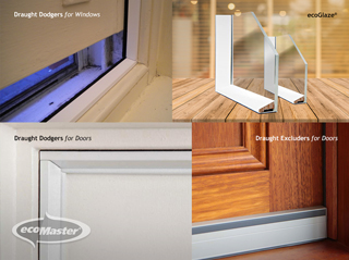 solutions for retrofitting the home; draught proof doors and windows and install ecoGlaze