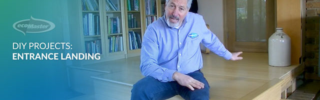 ecoMaster Maurice Beinat sitting on their entrance landing