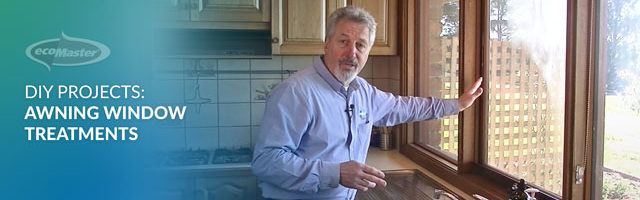 ecoMaster Maurice Beinat slipping his hand over an awning window