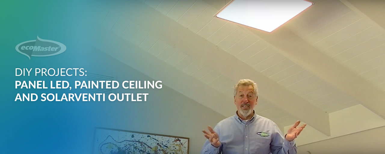 DIY Projects Panel LED Painted Ceiling Solarventi Outlet EcoMaster