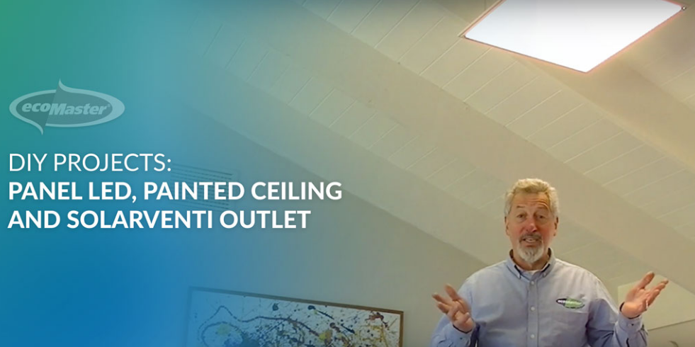 DIY Projects: Panel LED & Painted Ceiling & Solarventi Outlet
