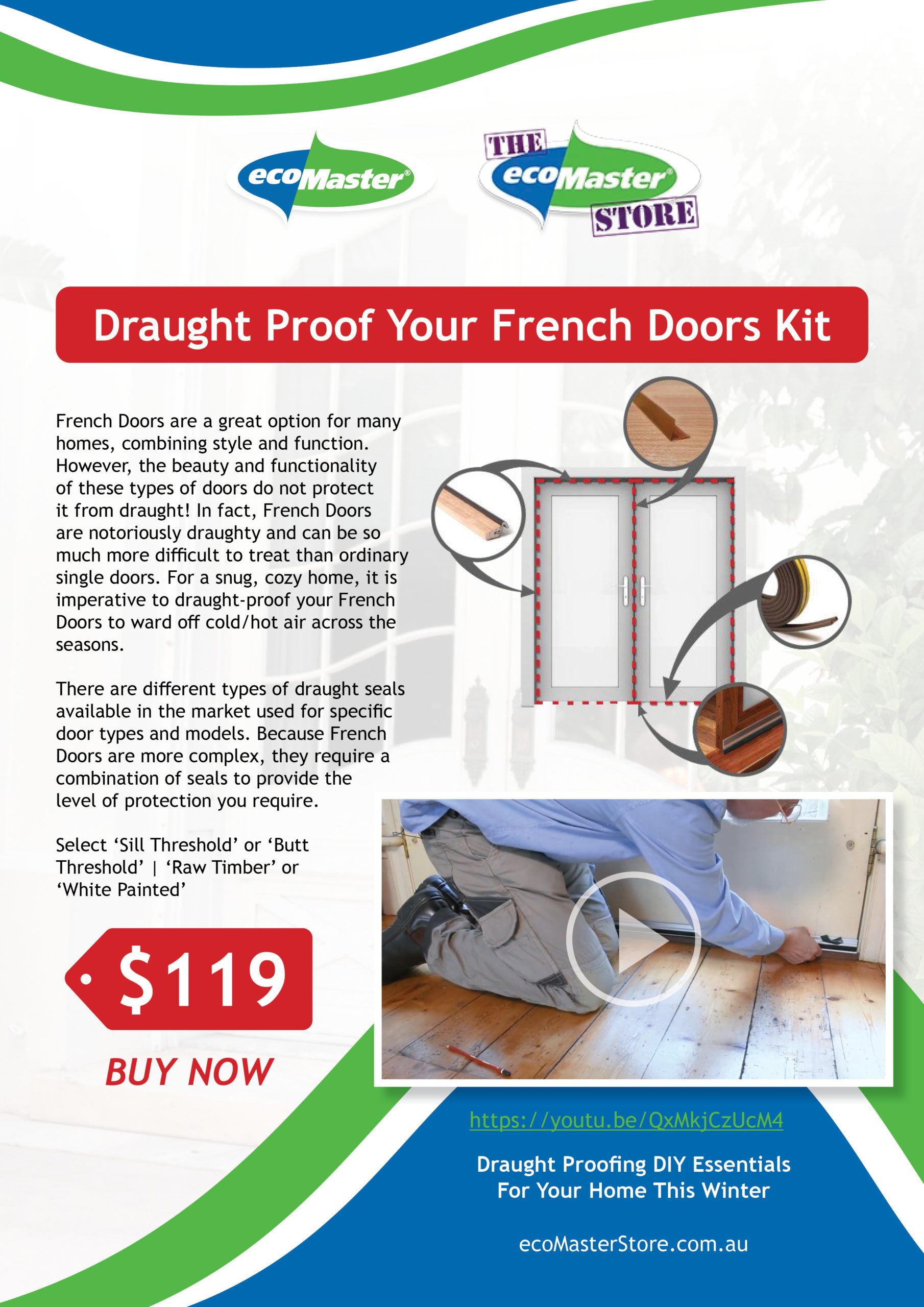 Draught Proof Your French Doors