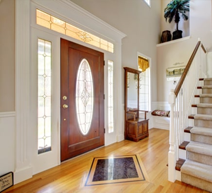 Beautiful but Drafty Front door without a door seal