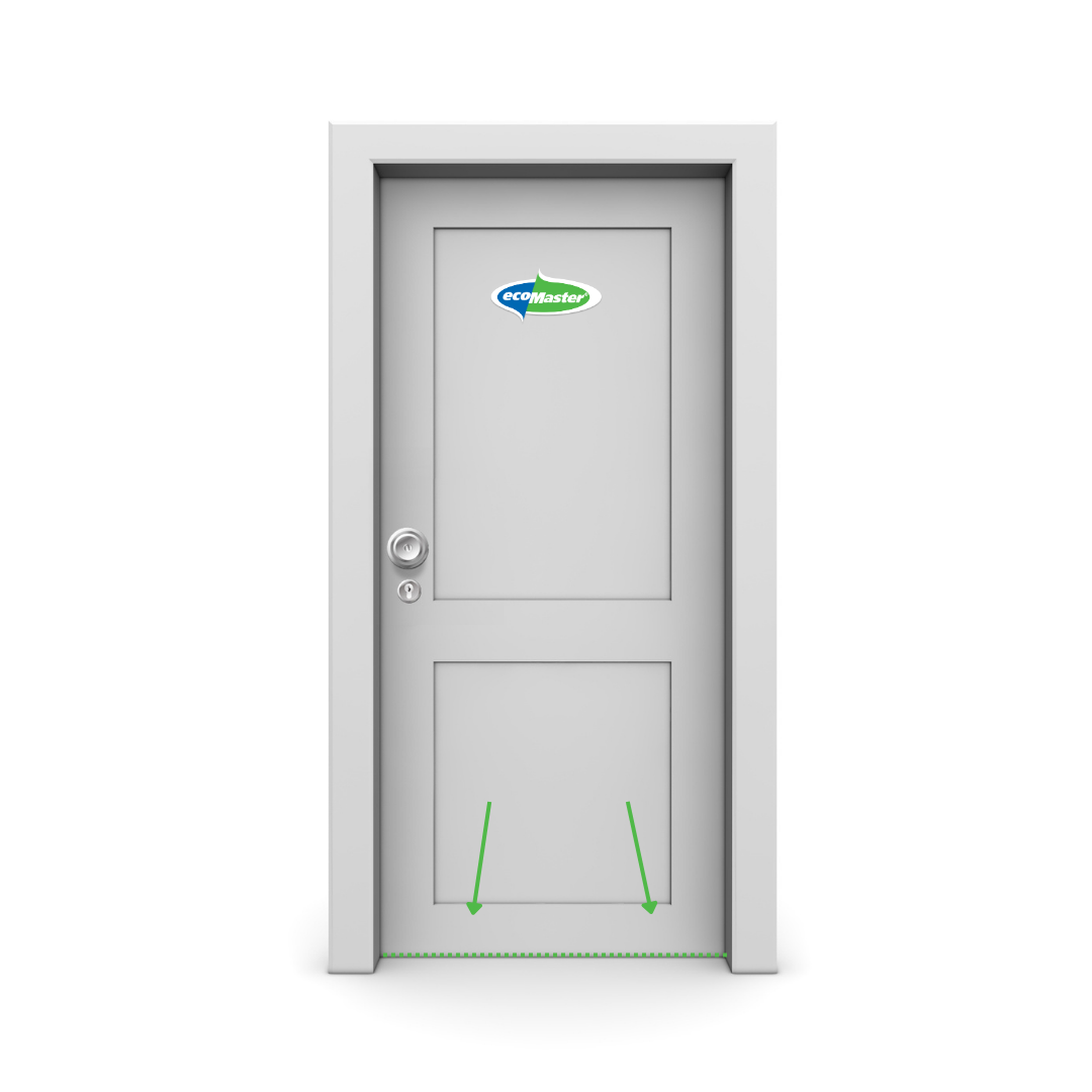 ecoMaster How to Measure Your Door Gaps Before Buying a Door Seal bottom side EcoMaster