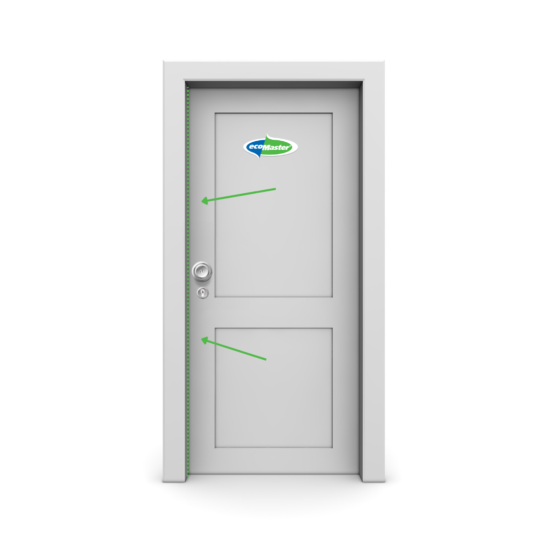 ecoMaster How to Measure Your Door Gaps Before Buying a Door Seal latch side EcoMaster